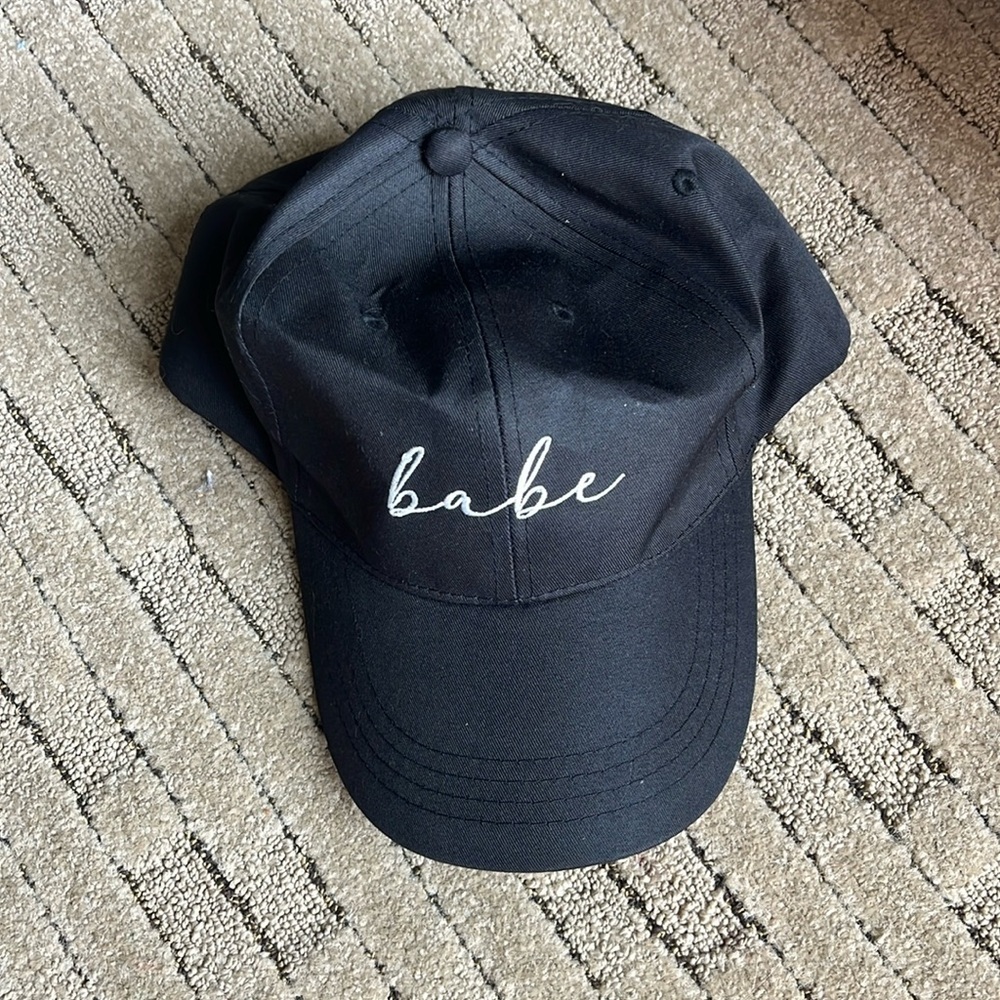 Babe black baseball cap